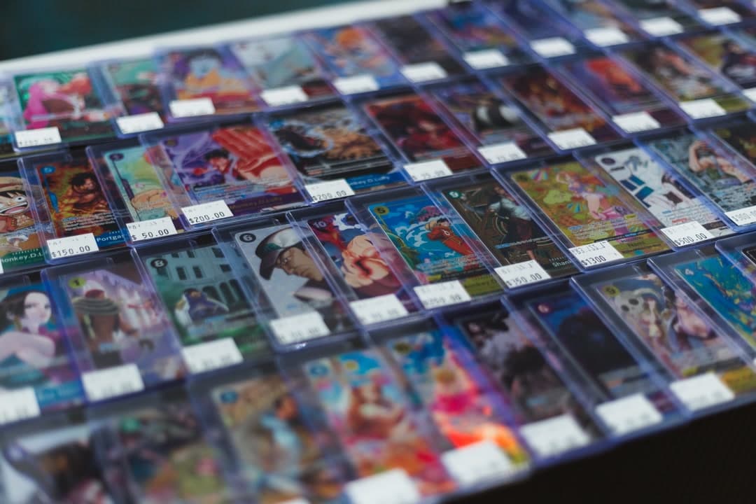 Market-table display from Trakit Collectables.